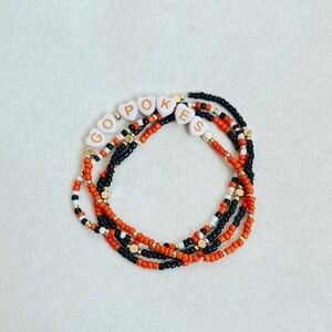 Oklahoma State University Bracelet Set